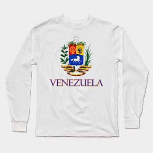 Venezuela - Coat of Arms Design Long Sleeve T-Shirt